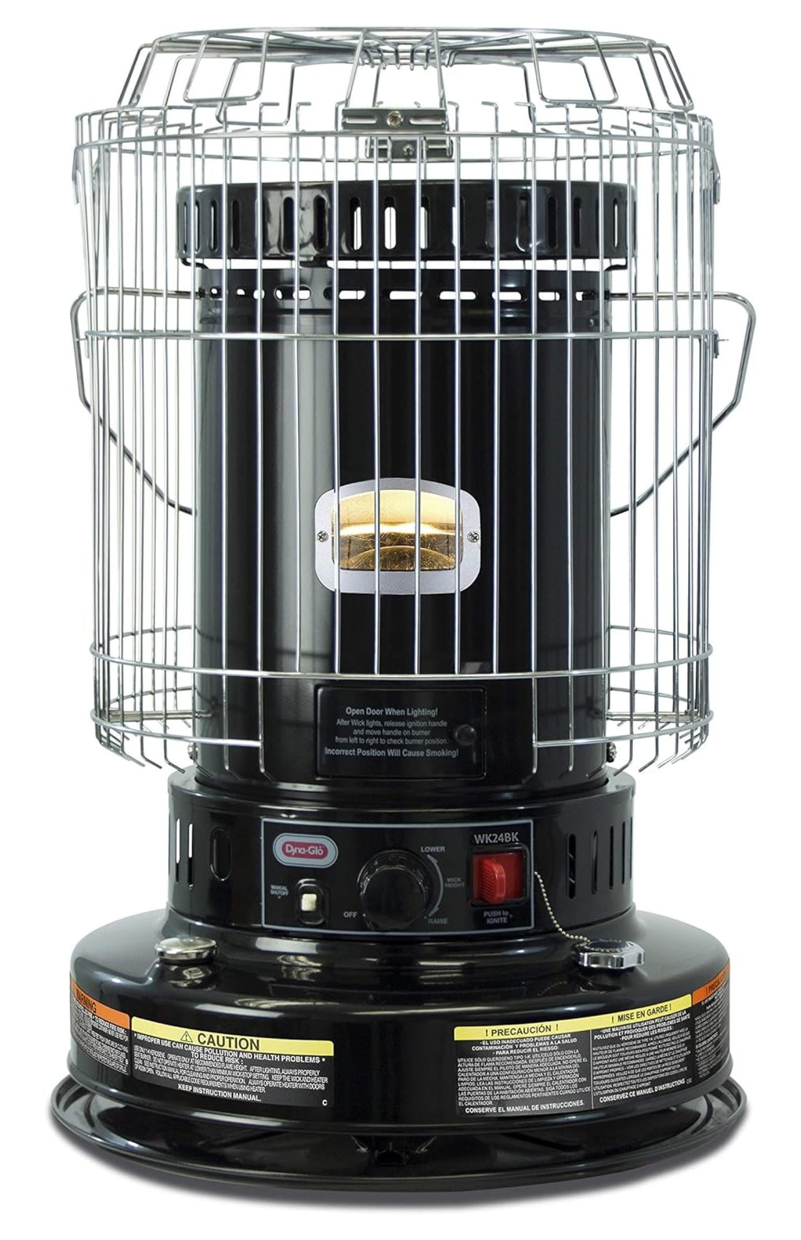 BULYAXIA 23,800 BTU Indoor Kerosene Convection Heater, Black