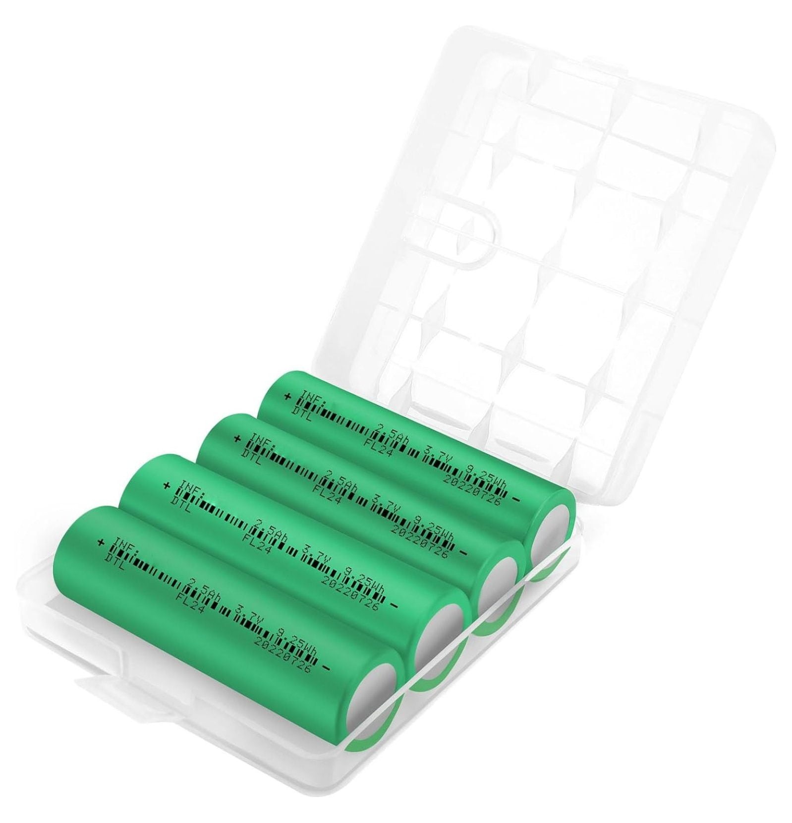 BULYAXIA 3.7 Volt Lithium Ion Rechargeable Battery 30A Flat Top 3.7V