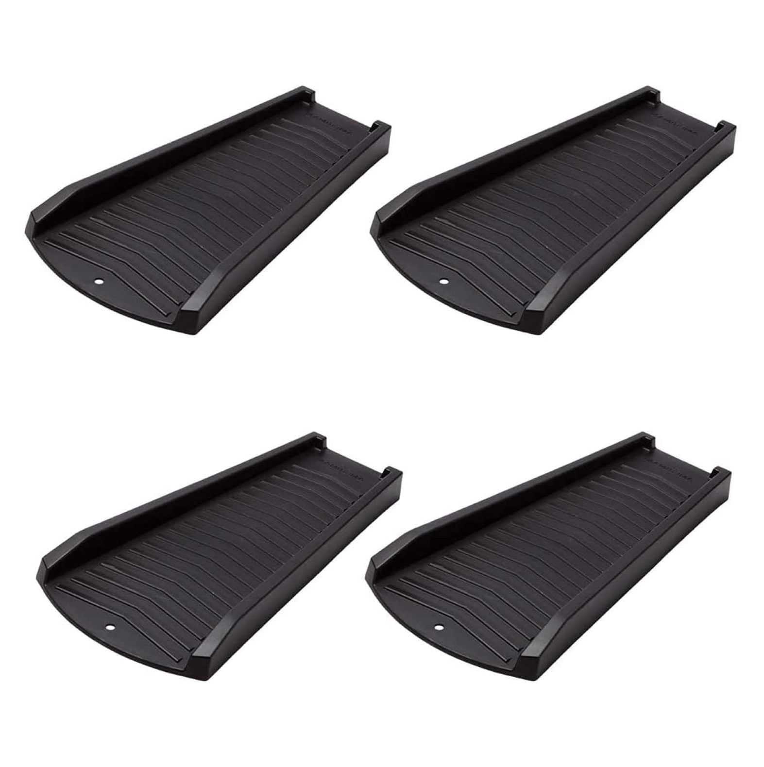 BULYAXIA 4Pack Decorative Downspout Black Splash Block Rain Gutter