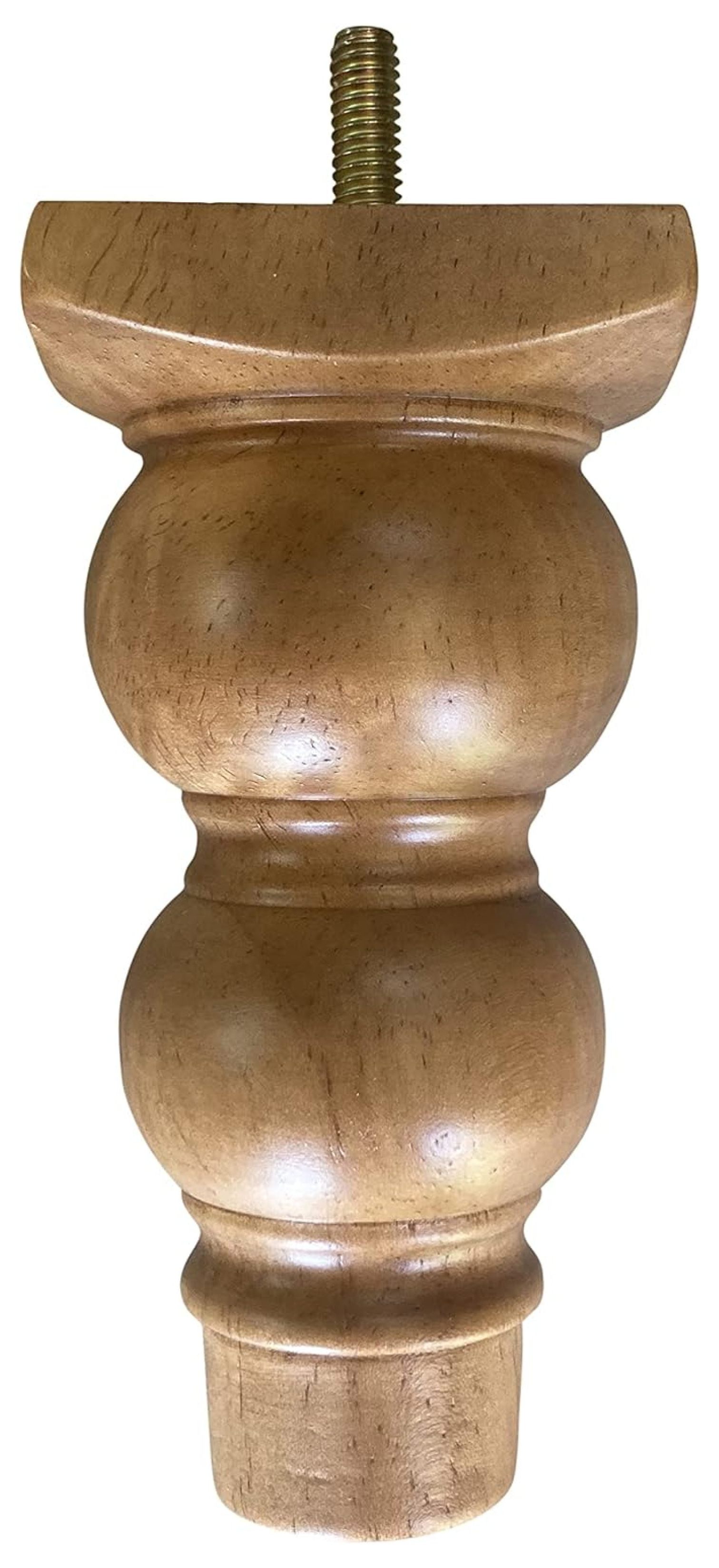 BULYAXIA 5 inch Sofa Legs, Pack of 4, Wood Furniture Legs Round Couch