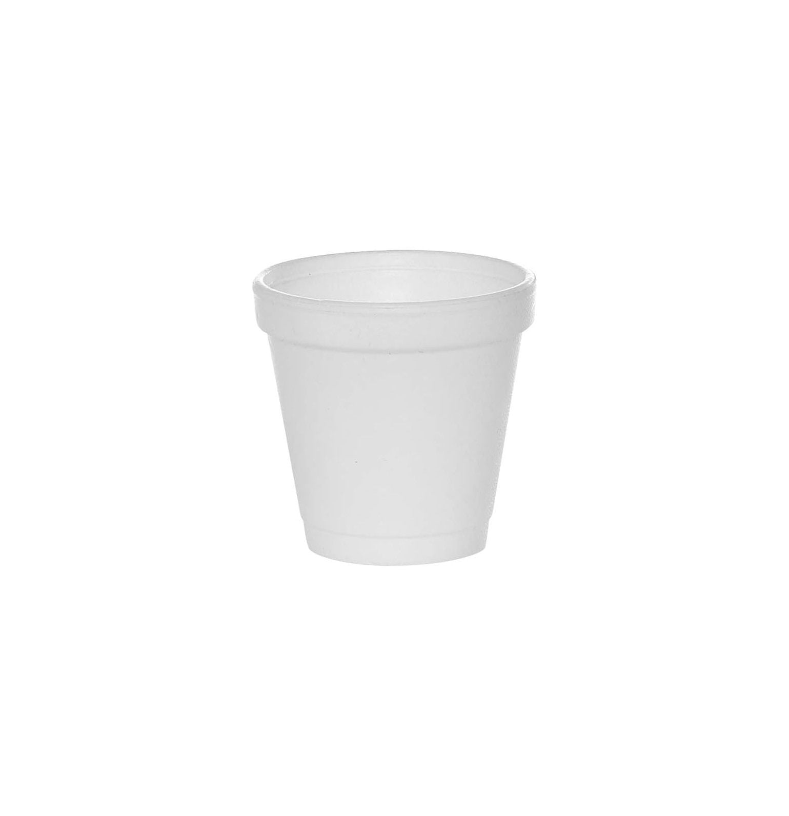 BULYAXIA (50 Count) 4 oz White Foam Cups, Foam Drinking Cups
