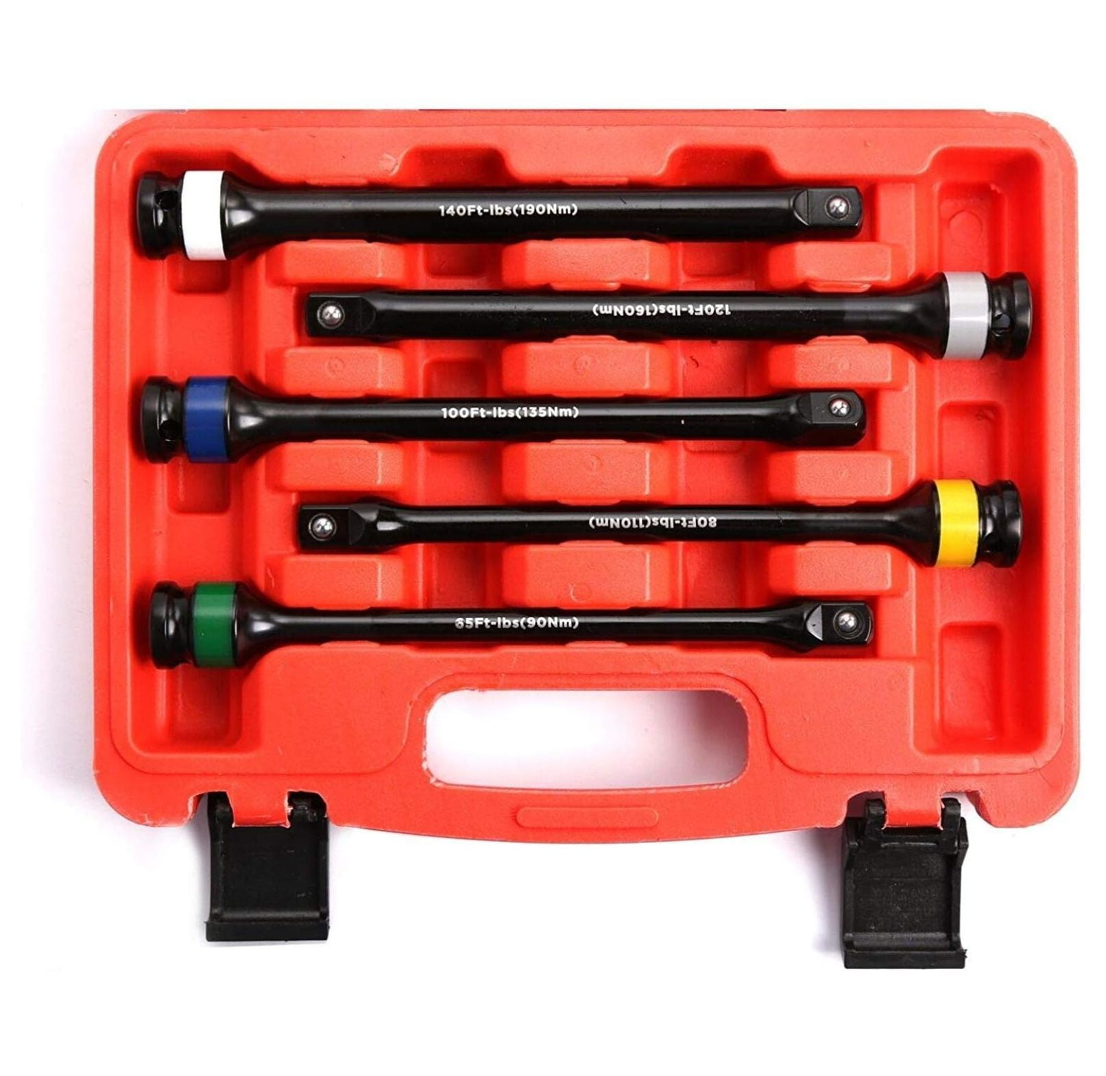 BULYAXIA 5PC TORQUE EXTENSION BAR TOOL SET 1/2" DR DRIVE TORQ STICK