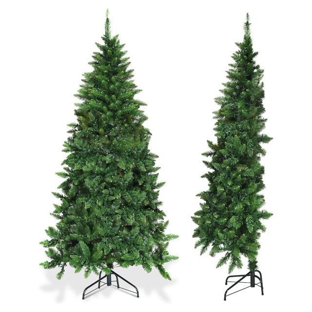 BULYAXIA 6ft Prelit Christmas Half Tree, Artificial HalfShape