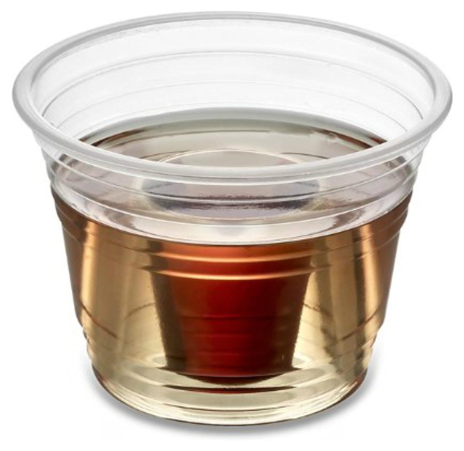 BULYAXIA 750 Clear Jager Bomb Cups Disposable Plastic Party Bomber