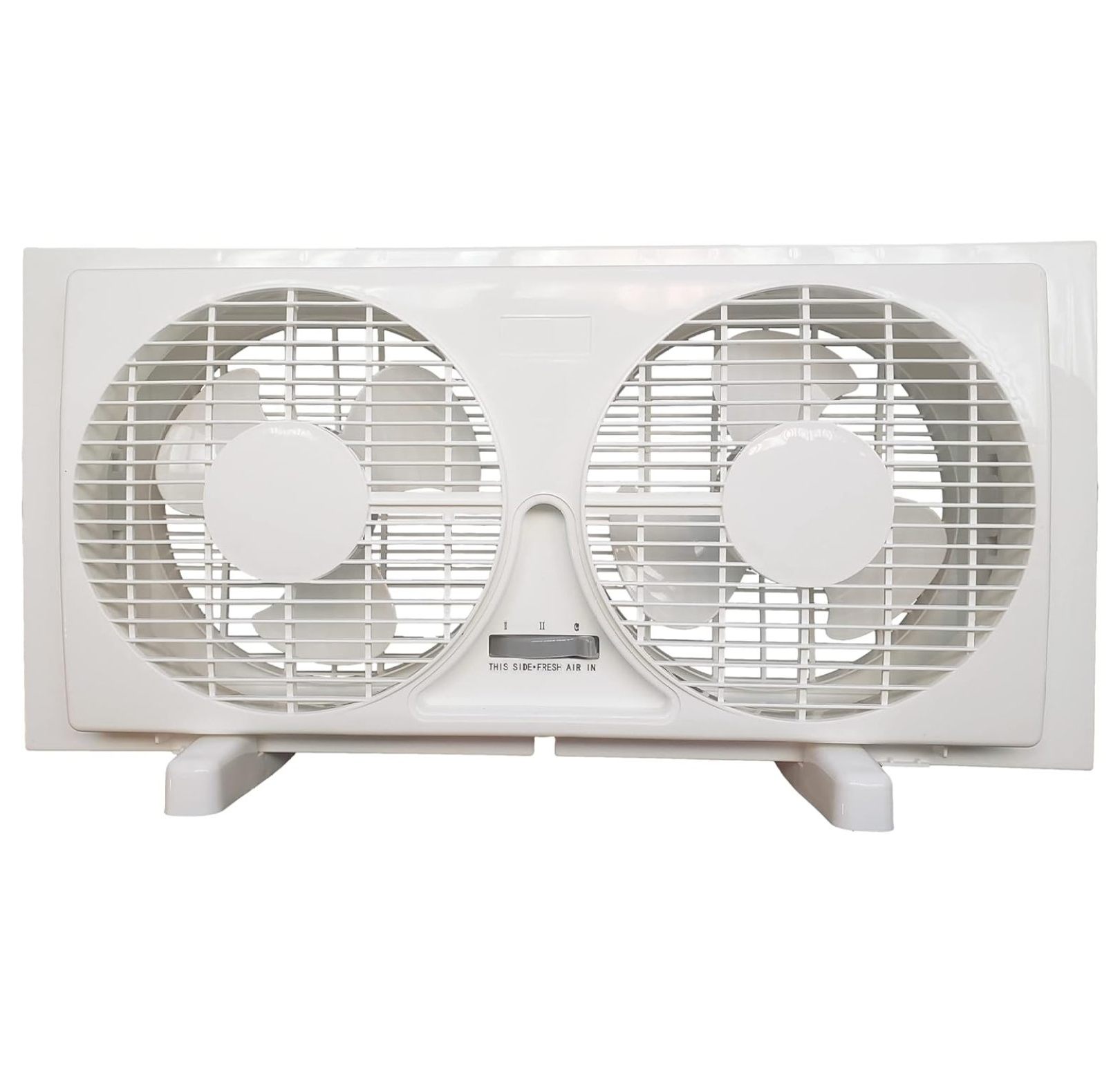 BULYAXIA 9inch Window Fan with Manual Reversible Airflow Control, Auto