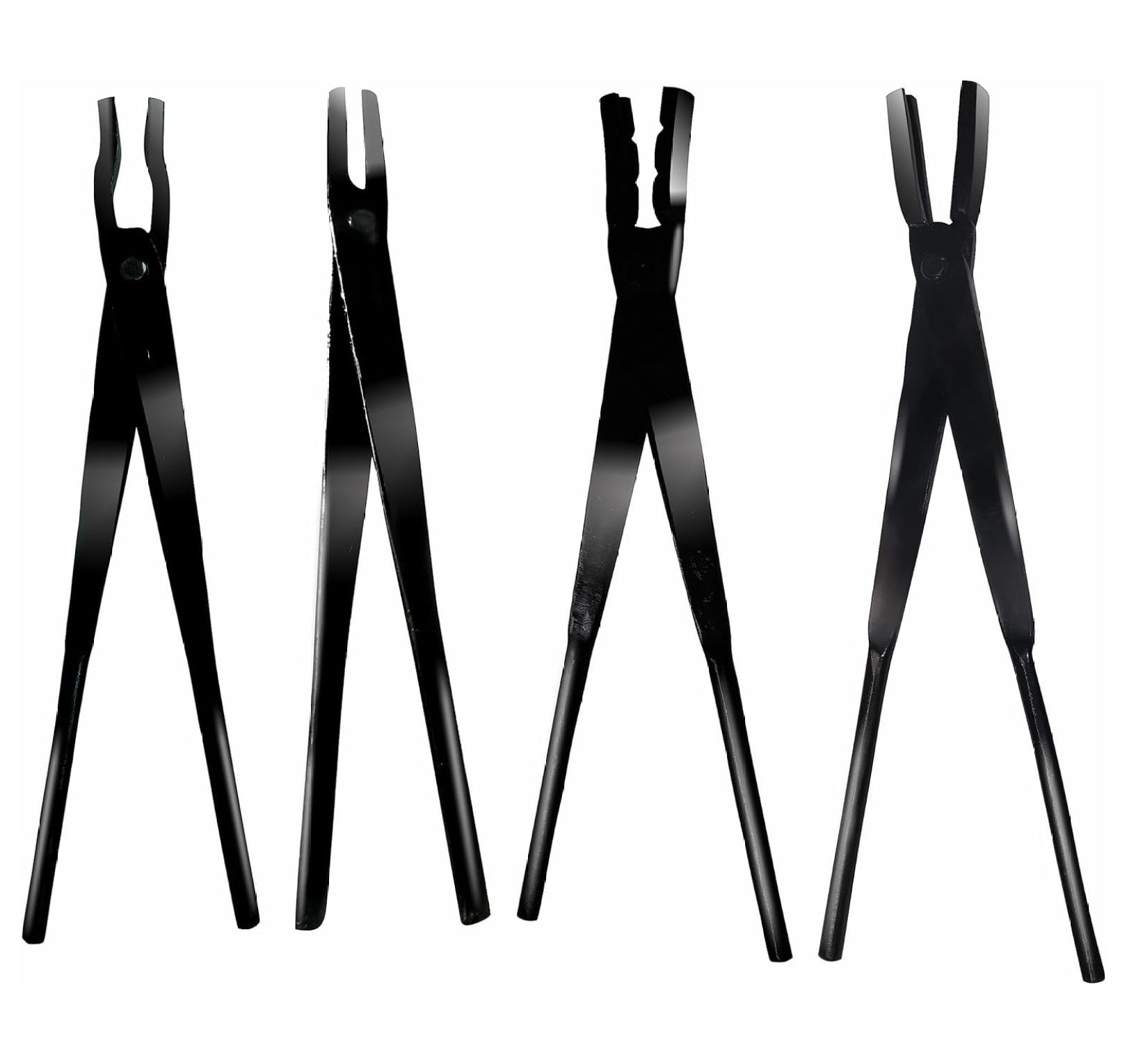 BULYAXIA Blacksmith Tongs, 16 Inch Long, Metal Tong for Bladesmith