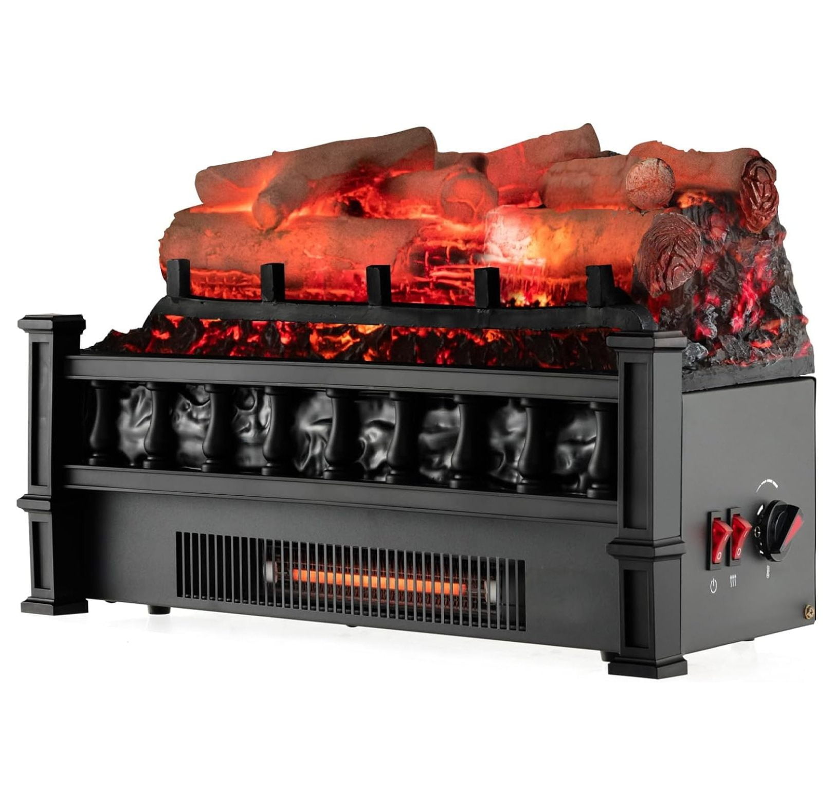 BULYAXIA Eternal Flame Electric Fireplace Log, 20inch Fireplace Insert