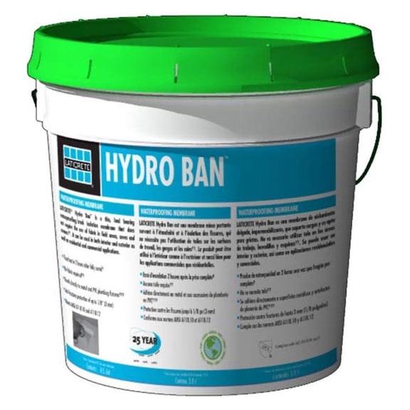 BULYAXIA HYDRO BAN Waterproofing/Crack Isolation Membrane Mini Unit, 1 Gallon Pail
