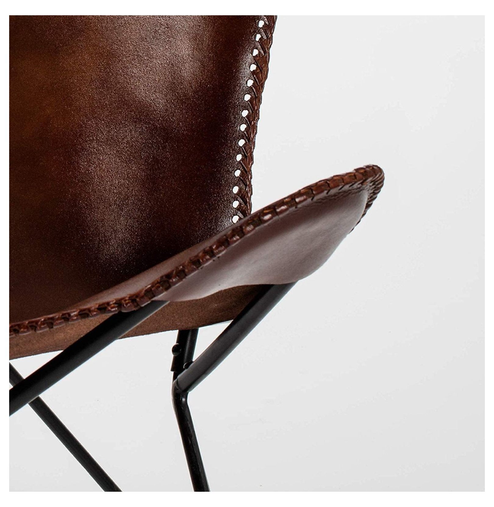 BULYAXIA Leather Butterfly Chair Leather Butterfly Chair Cover