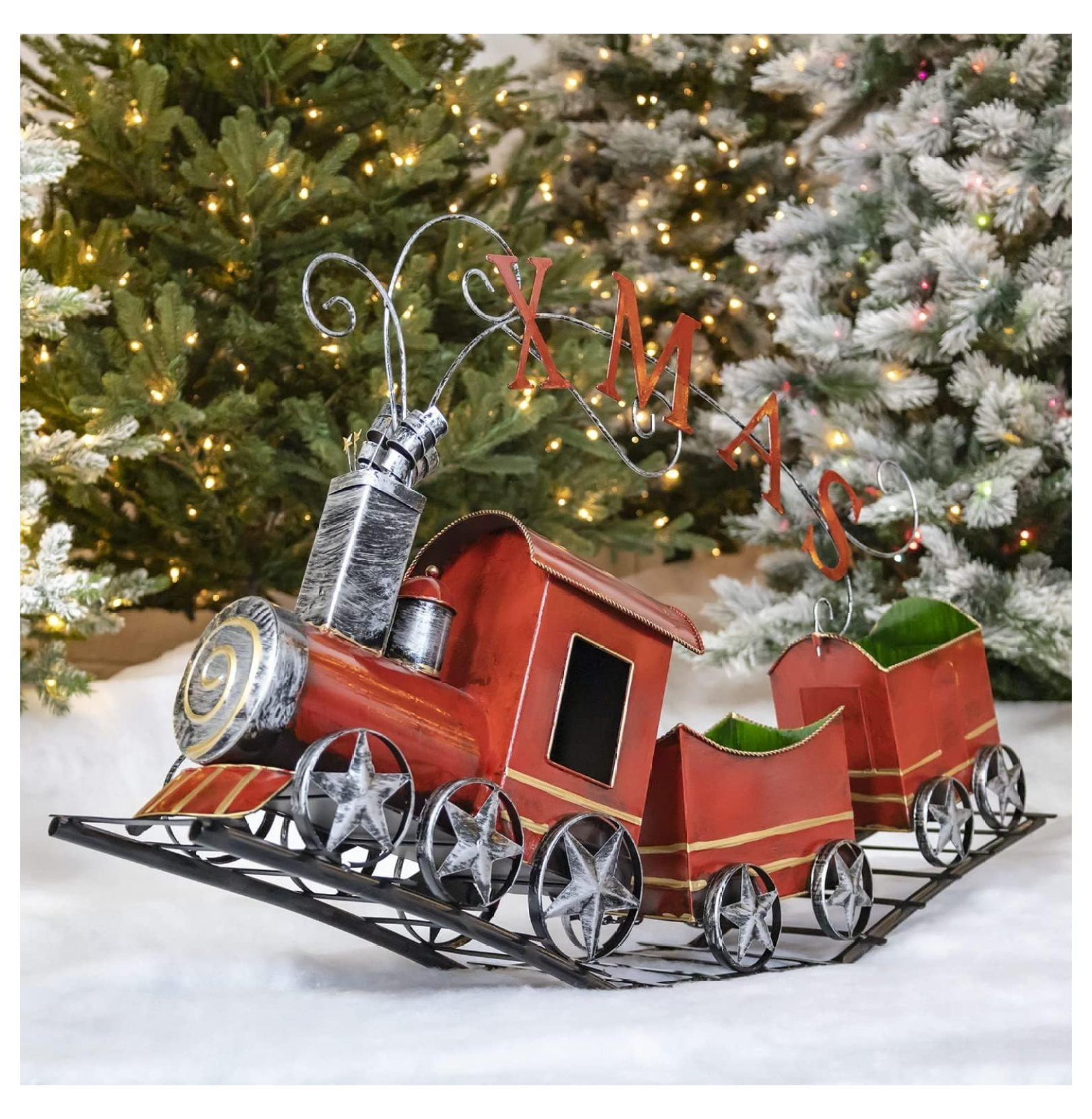 Metal Christmas Train Decoration 