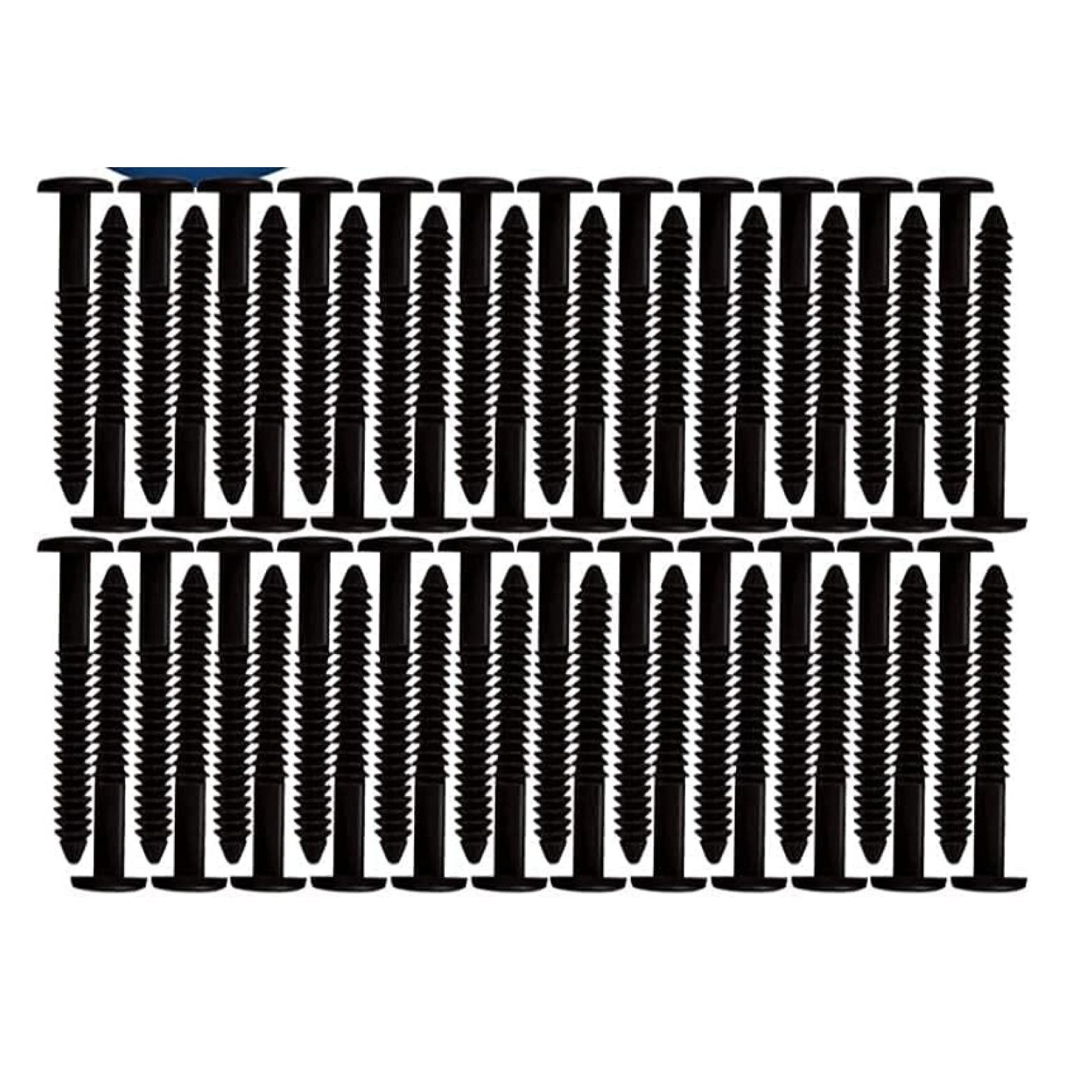 BULYAXIA Shutters Panel Peg Lok Pin Pegs Screws Spikes Fasteners 3 inch