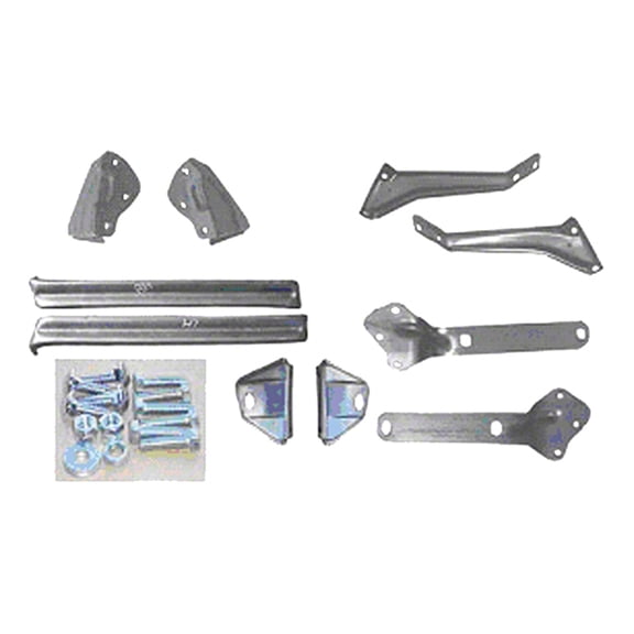BUMPER BRACKET SET; FRONT; 10-PIECE SET; PLUS HARDWARE