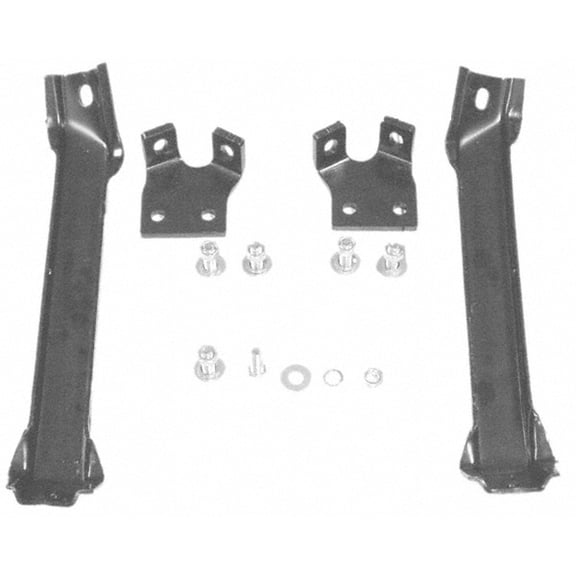 BUMPER BRACKET SET; FRONT; 2ND SERIES; 4-PIECES; WITH FRAME BOLTS