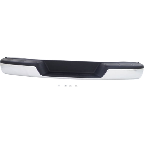 BUMPER RR ASSY CHROME W/O SENSOR W/BLACK PADS REPLACEMENT FOR CHEVROLE VAN CHEVY EXPRESS 2023 PARTSLINK NUMBER GM1103142