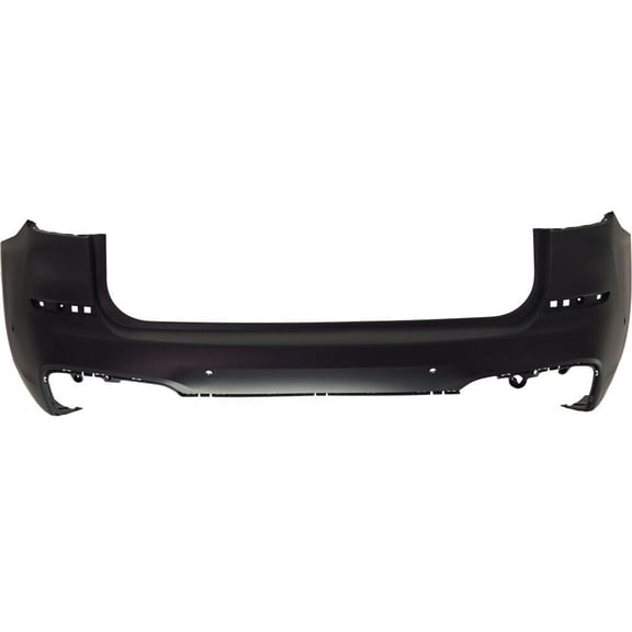 BUMPER RR PRIMED PTM W/4 PARK ASSIST SENSOR REPLACEMENT FOR BMW X3 2019 PARTSLINK NUMBER BM1100423