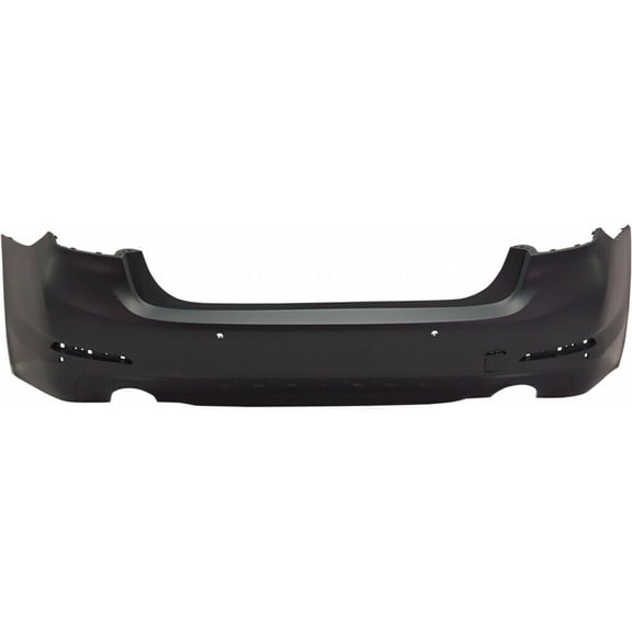 BUMPER RR PRIMED W/O PARK ASSIST W/PARK DISTANCE/TRIM LINES (FOR 530 SERIES W/O M-PKG) CAPA REPLACEMENT FOR BMW 530E SEDAN 2019 PARTSLINK NUMBER BM1100376C