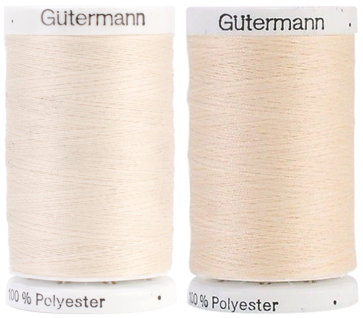 [BUNDLE 2-PACK] - Gutermann Sew-All Thread - IVORY 501-800 and EGGSHELL ...