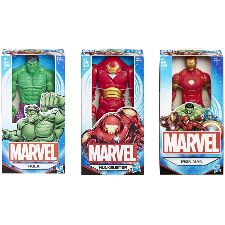 BUNDLE 3-PACK] Marvel Avengers 6-inch Action Figures Hulk