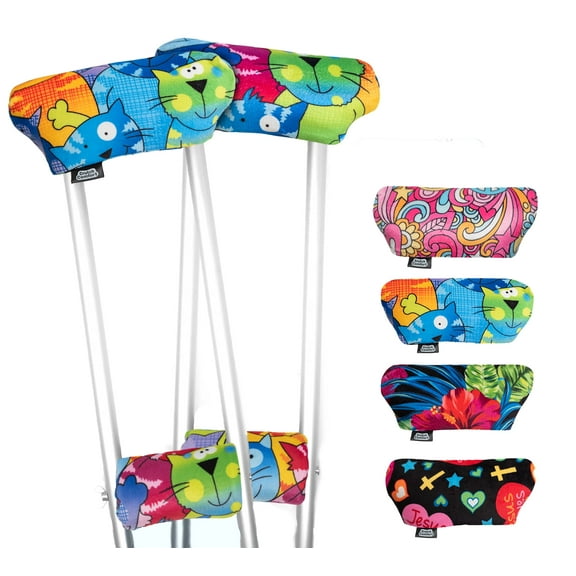 BUNDLE: Crutch Comfort Special Edition Crutch Comfort Universal Crutch Hand Grips and Arm Pads