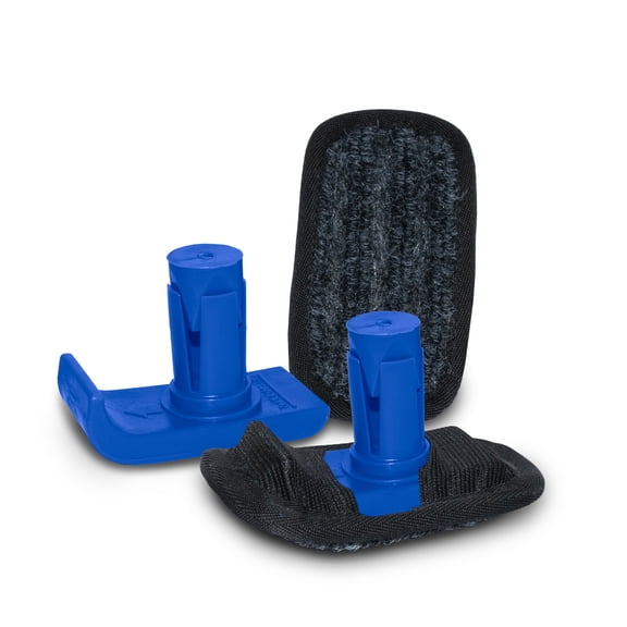 BUNDLE: Top Glides FlexFit Universal Ski Glides with GlidePads (Dark Blue)