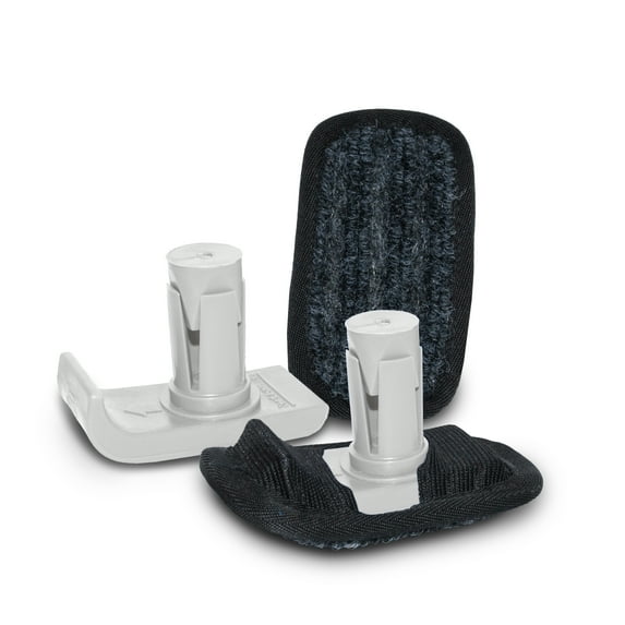 BUNDLE: Top Glides FlexFit Universal Ski Glides with GlidePads (White)