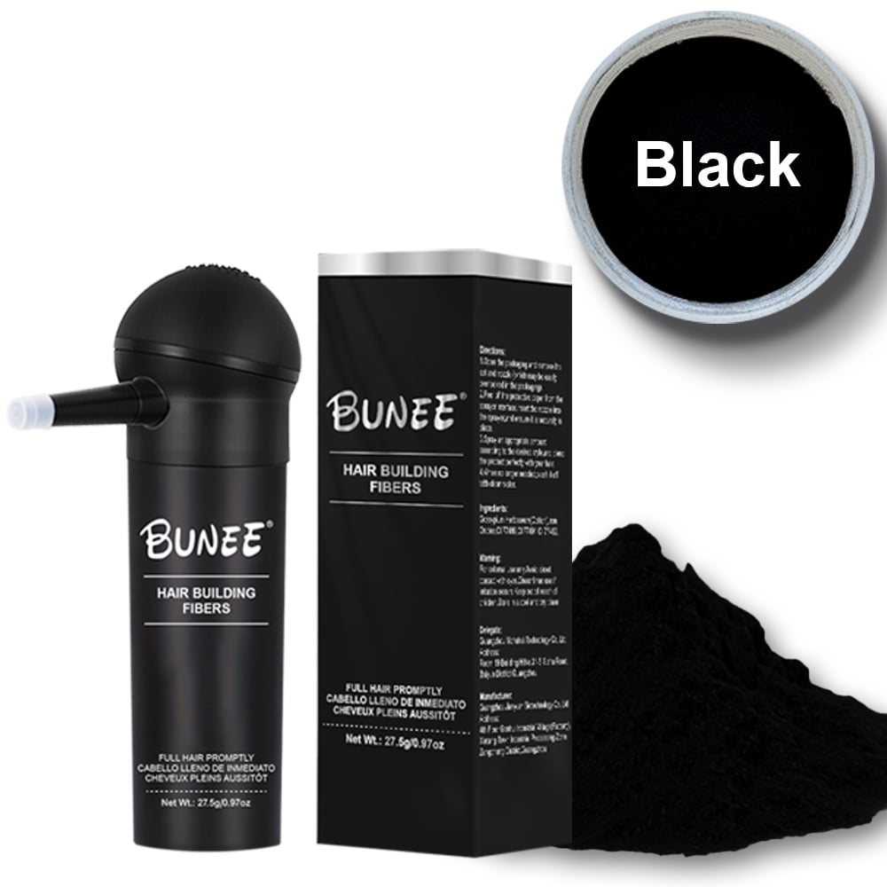 BUNEE Hair Building Fibers, Natural Looking Hair Thickening Powder for ...