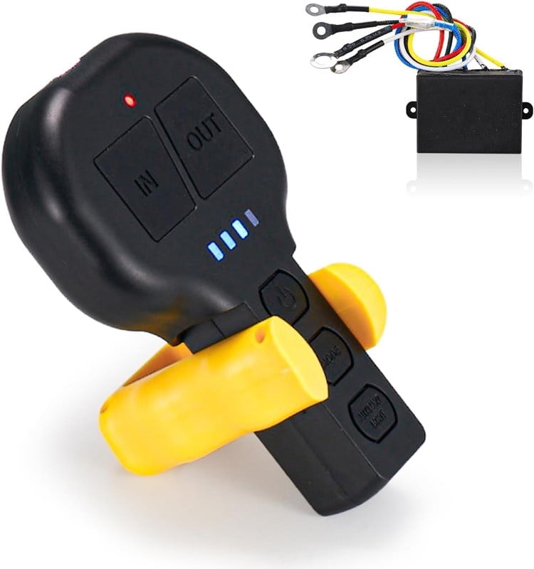BUNKER INDUST 12V Wireless Winch Remote Control Switch Receiver Kit for ...