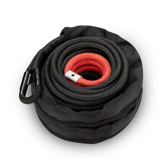 BUNKER INDUST Synthetic Winch Rope 3/8" x 85',26000Ibs Winch Cable Line Extension with Winch Jacket Rope and Sleeve Protection for 4WD 4x4 Offroad Jeep ATV UTV SUV Truck Car Vehicle