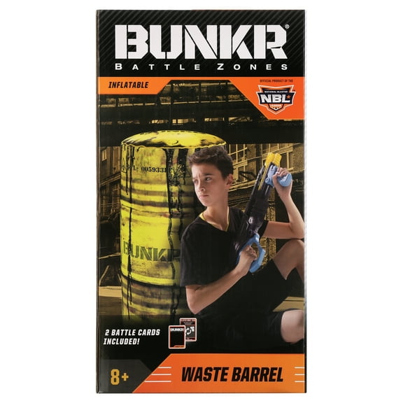 BUNKR BATTLE ZONES 15" Waste Barrel Traffic Barrier