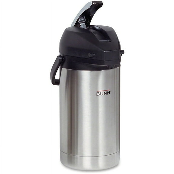 BUNN 3 Liter Stainless Steel Airpot - 3.2 quart (3 L) - Stainless Steel - Stainless Steel | Bundle of 5 Each