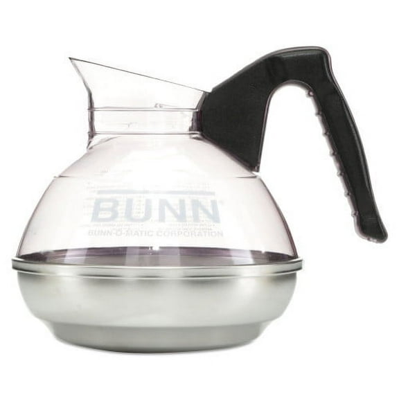 BUNN 64 oz. Easy Pour Decanter, Black Handle, Each