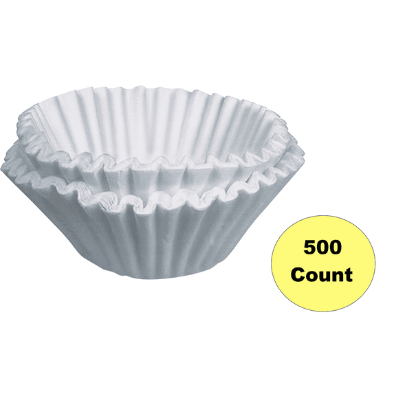 BUNN, BCF250,Commercial Coffee Filters, 500 Count/ Box, White (2 Pack)