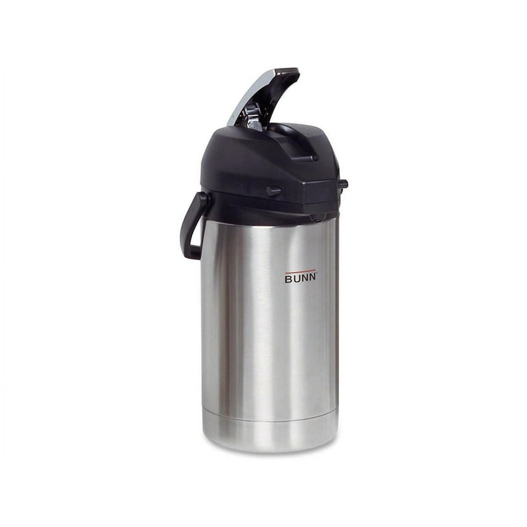 3 Liter Lever Action Airpot, Stainless Steel/Black 3 Liter Lever Action Airpot, Stainless Steel/Black