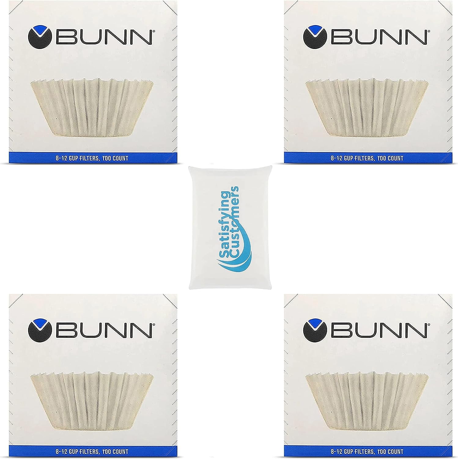 BUNN Coffee Filter TallWalled, Flat Bottom Paper Coffee Filters with