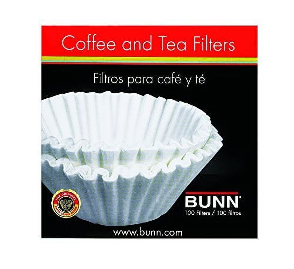 BUNN Coffee Filters, 8-12-Cup Size, 100 Filters/Pack,White