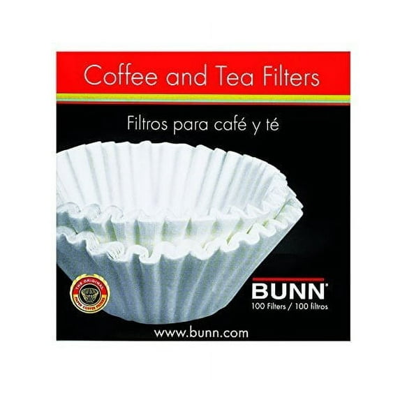 BUNN Coffee Filters, 8-12-Cup Size, 100 Filters/Pack,White