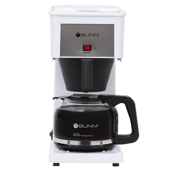 BUNN GRW Speed Brew Classic 10-Cup Drip Coffee Maker, White, 38300.0060