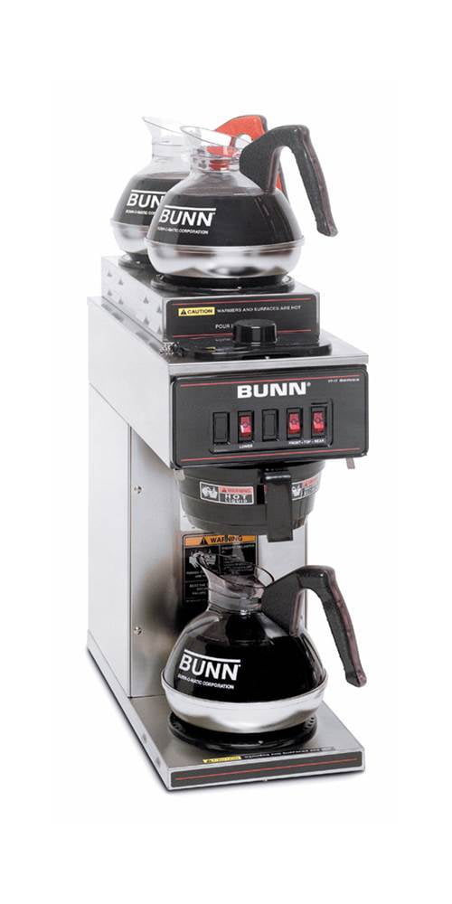 BUNN VP17-3SS2U Pourover Commercial Coffee Brewer with One Lower and Two Upper Warmers, Stainless Steel Sansujyuku sansujyuku.com
