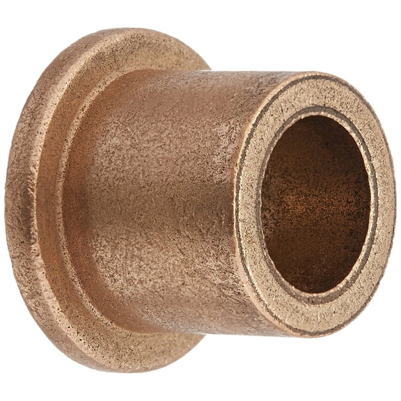 Bunting Bearings EXEF081212 Extra Lubricant with PTFE Flange Bearing, Powdered Metal, SAE 841, 1/2' Bore x 3/4' OD x 3/4' Length x 1' Flange OD x 1/8' Flange Thickness (Pack of 3)