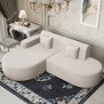 thumbnail image 1 of BUPPLEE Frameless L-Shape Sectional Sofa with Chaise, Ultra-Soft Cloud Couch with Deep Seats, Modern Modular Sofa for Living Room & Bedroom, 1 of 8