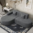 thumbnail image 1 of BUPPLEE Frameless L-Shape Sectional Sofa with Chaise, Ultra-Soft Cloud Couch with Deep Seats, Modern Modular Sofa for Living Room & Bedroom, 1 of 8