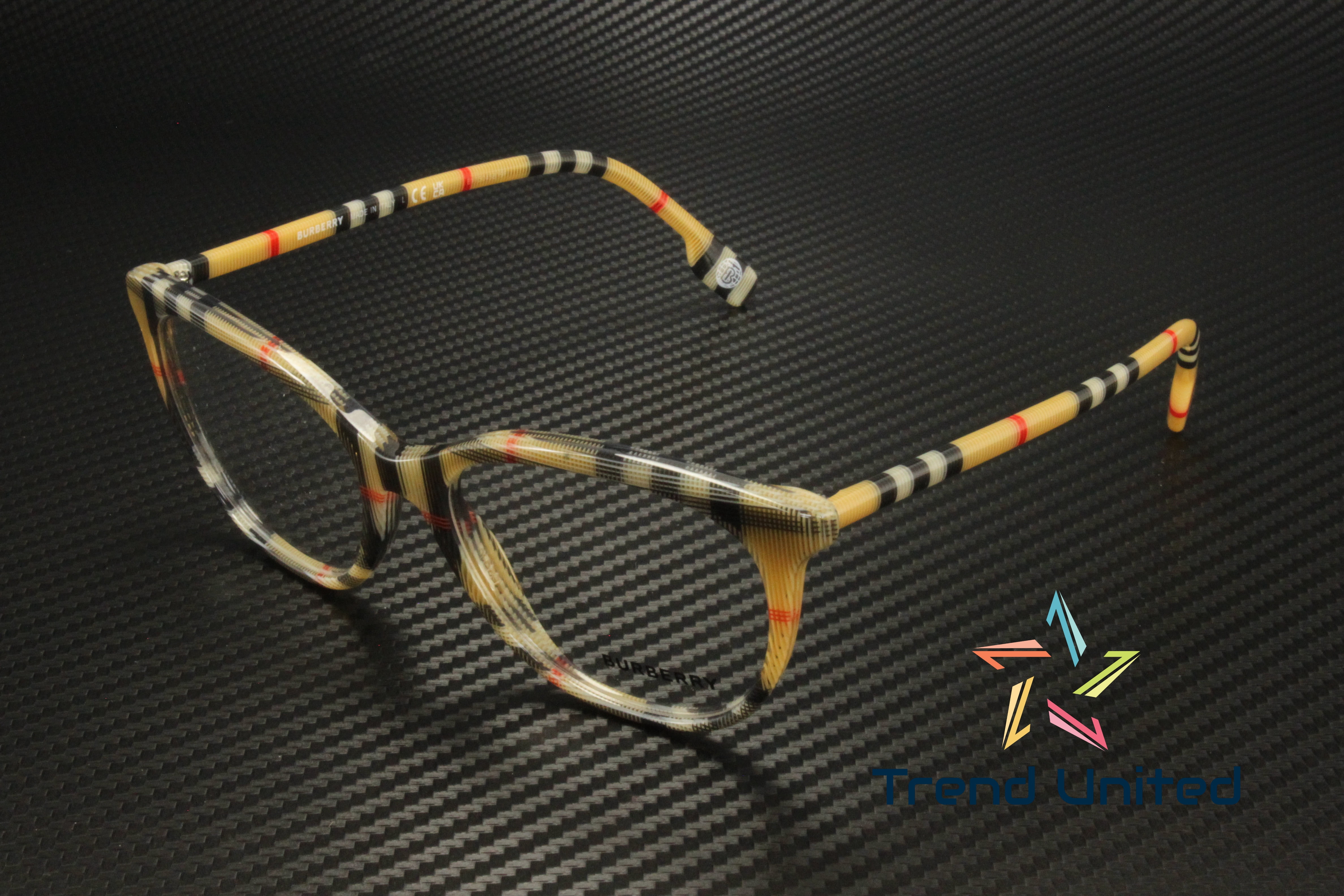 Final Price! Burberry BE2389F 4087 Vintage Check Eyeglasses 52mm Burberry BE2389 4087 Pattern Vintage Checkered Eyeglasses  main image 2