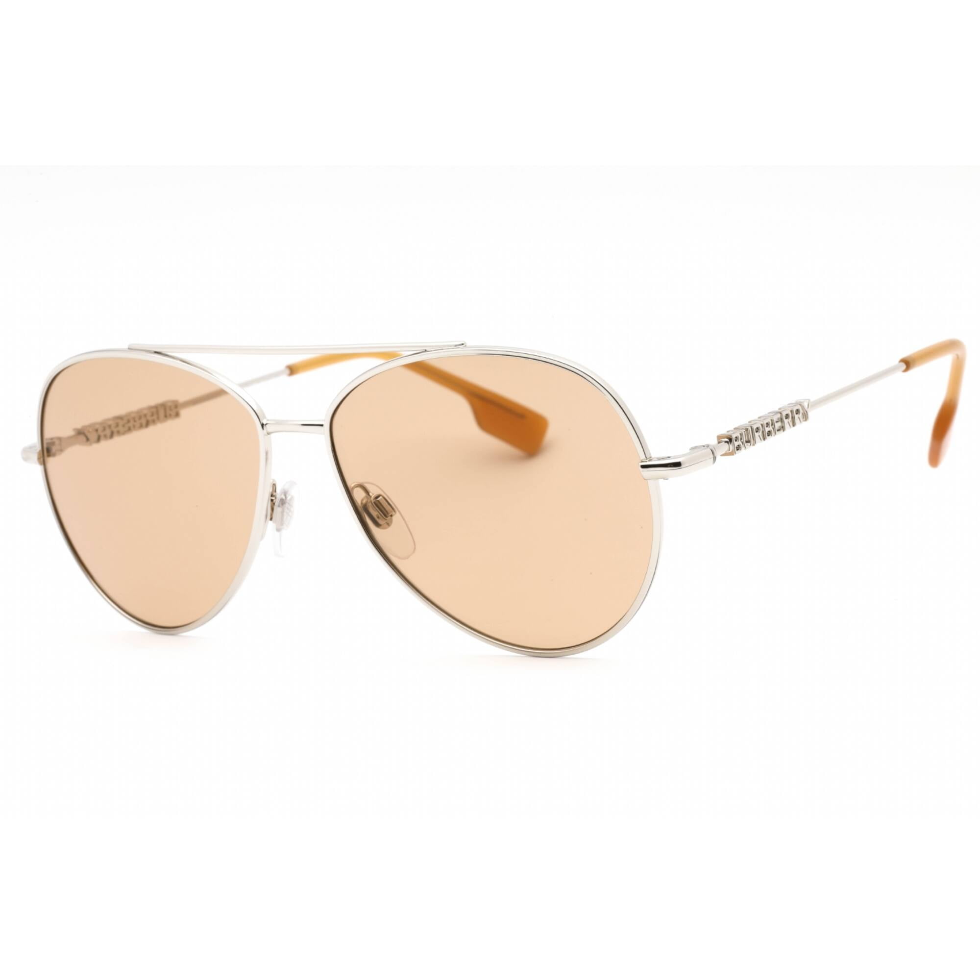 BURBERRY BE3147 1344M4 Silver Photo Brown 58 mm Women display picture 3
