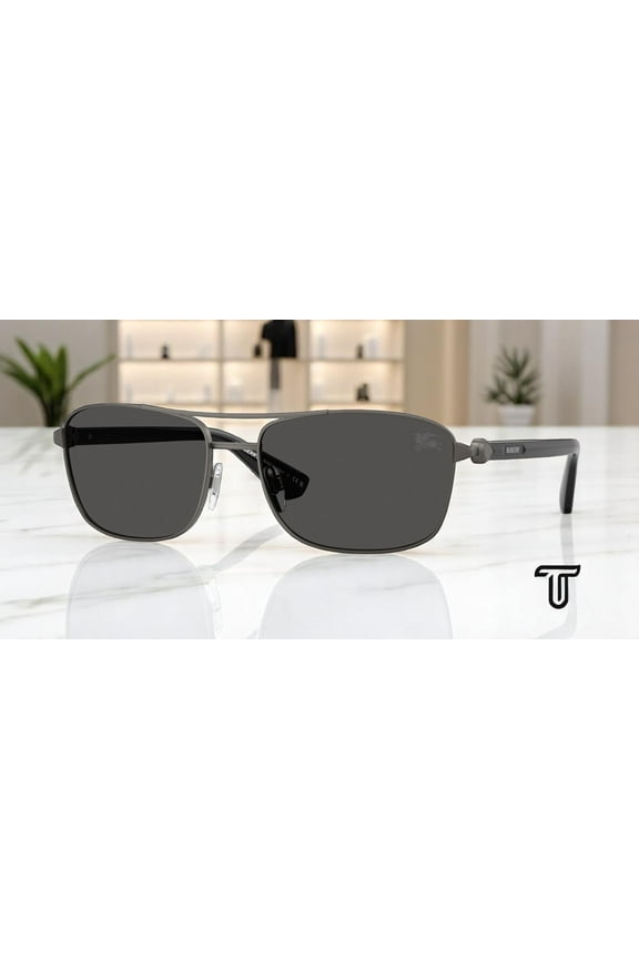BE3163 131687 Matte Grey Dark Grey 60 mm Men's Sunglasses
