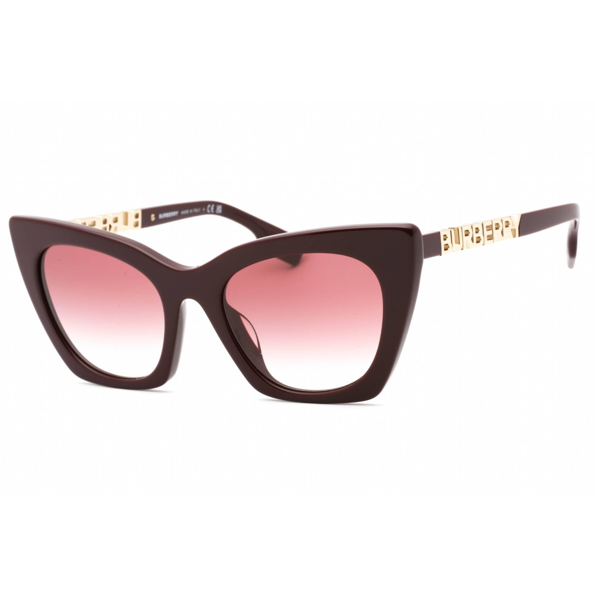 Burberry BE 4372U Metal Womens Cat Eye Sunglasses Bordeaux 52mm Adult ...