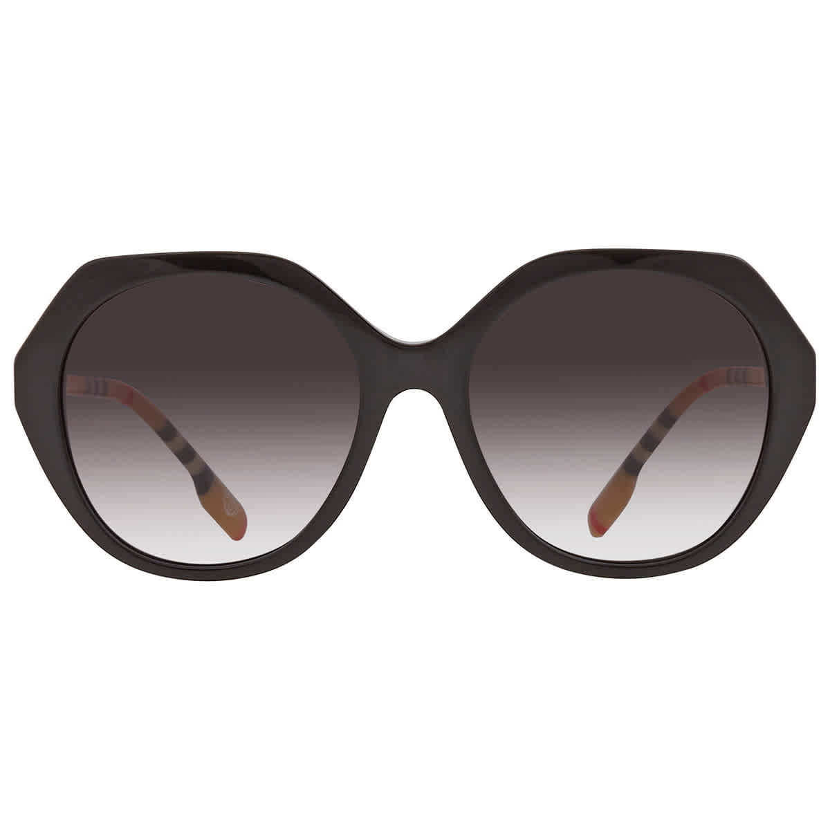 Burberry BE 4375 Plastic Womens Irregular Sunglasses Black  display picture 2