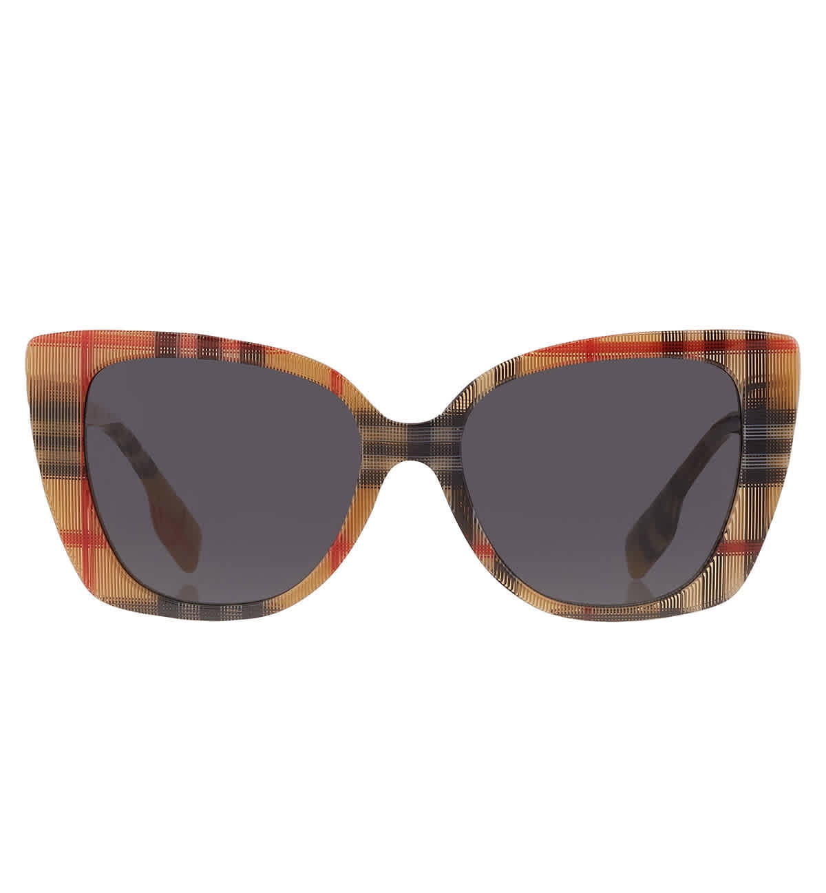 Burberry Meryl Dark Grey Cat Eye Sunglasses, Vintage Check  display picture 1