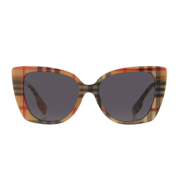 BURBERRY BE4393 377887 Meryl Vintage Check Dark Grey 54 mm Women's Sunglasses