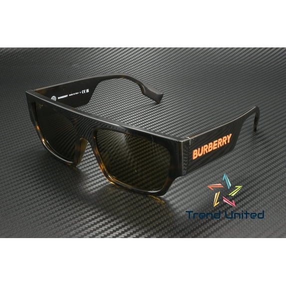 Burberry BE 4397U Plastic Mens Pilot Sunglasses Havana 58mm Adult