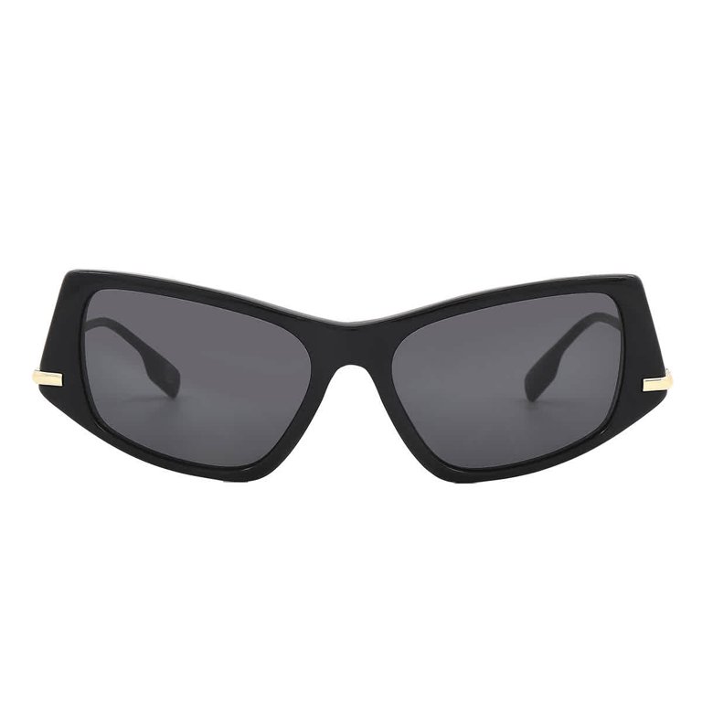 Burberry BE 4408 Acetate Womens Irregular Sunglasses Black  display picture 1
